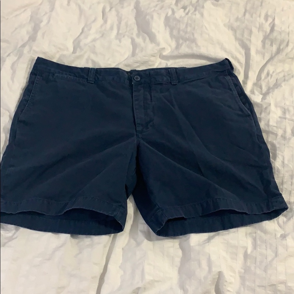 J. Crew “Stanton” flat front short in blue size 40